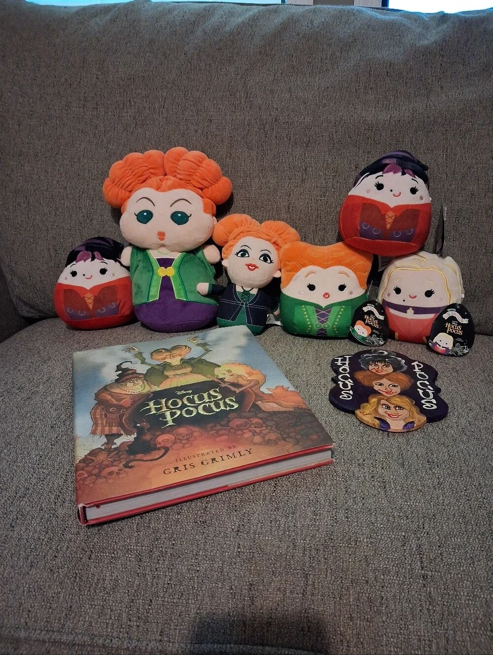 Disney Hocus Pocus Lot Book Plush Sign